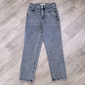 Pacsun High Rise Mom Jeans Stone Washed Grey 23